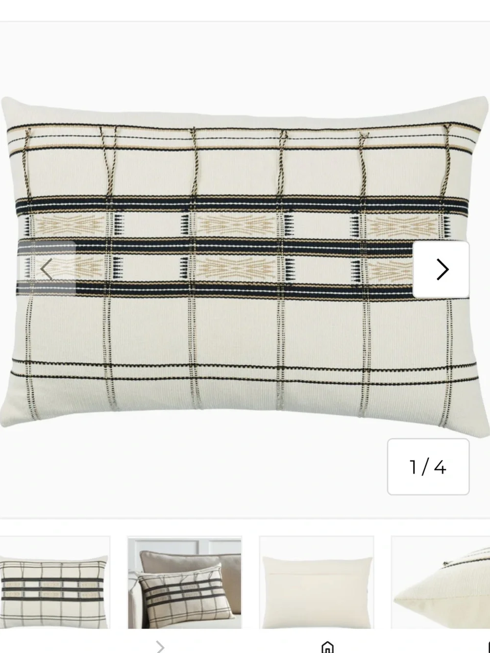 NWT Jaipur Nagaland Merima Pillow 26x18